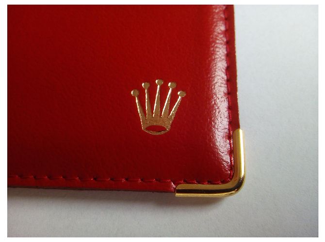 ROLEX ORIGINAL RED LEATHER CARD HOLDER . Code: 101.60.34 - view 4