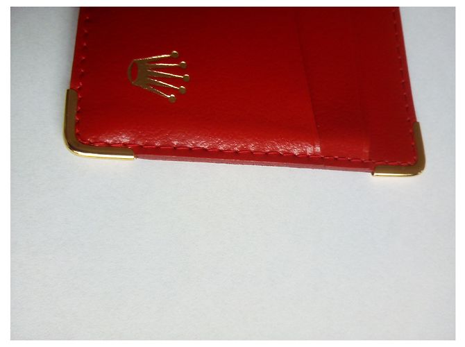 ROLEX ORIGINAL RED LEATHER CARD HOLDER . Code: 101.60.34 - view 6