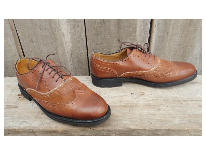 richelieu Paraboot p 37 Nuova Condizione Marrone chiaro - vista 2