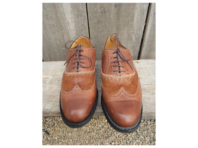 richelieu Paraboot p 37 Nuova Condizione Marrone chiaro - vista 3