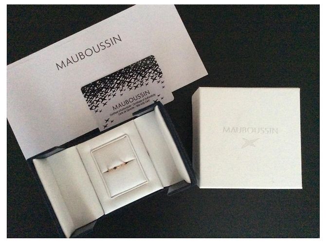 Anello Mauboussin Emotion capsule in oro rosa e zaffiro blu Blu navy - vista 2