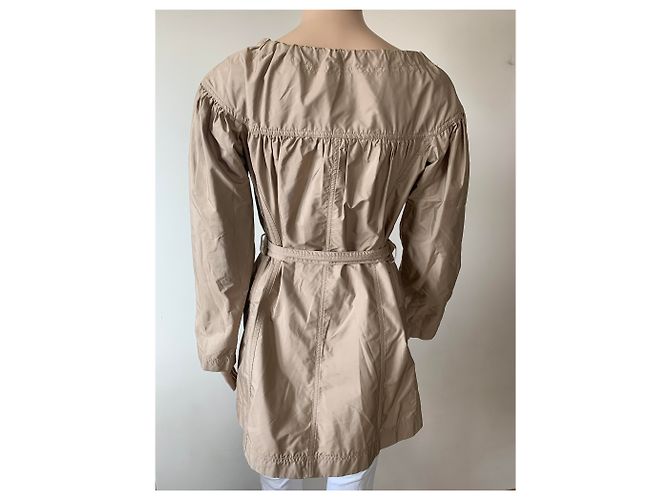 Abrigo Slim ROCCOBAROCCO Marrón Dorado Poliéster Talla M Castaño - vista 4