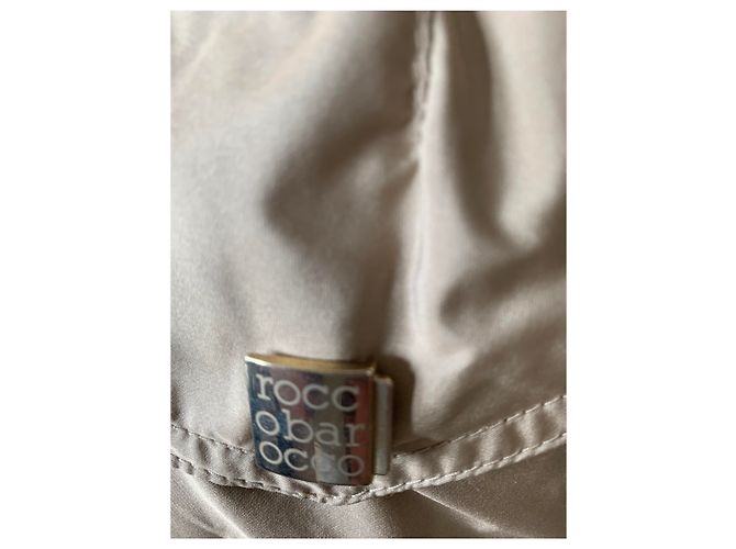 Abrigo Slim ROCCOBAROCCO Marrón Dorado Poliéster Talla M Castaño - vista 5