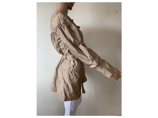 Abrigo Slim ROCCOBAROCCO Marrón Dorado Poliéster Talla M Castaño - vista 6