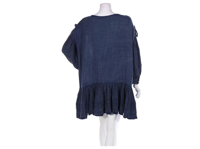 Vestido Free People de algodón azul - vista 2