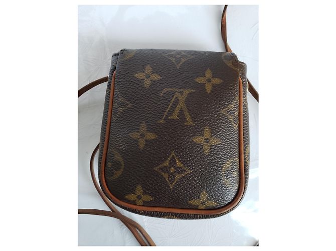 Louis Vuitton Cancun Mini Borsa a Tracolla Marrone Pelle - vista 8