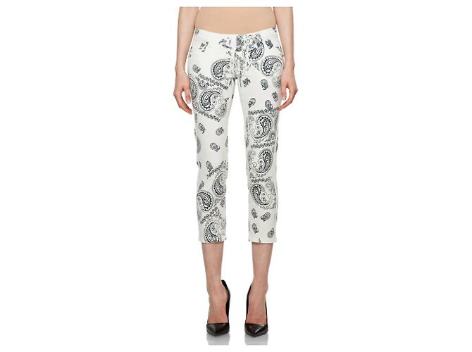 Pierre Balmain Vaqueros cortos con estampado de bandana de Pierre Cardin Blanco Gris antracita - vista 2
