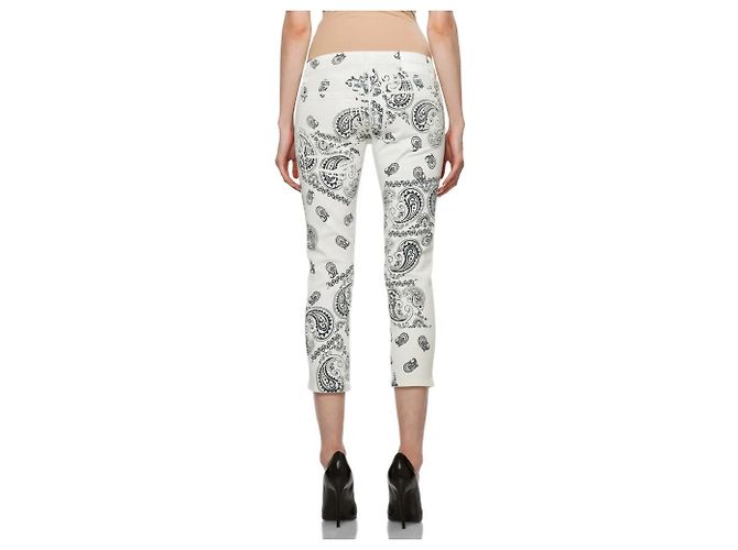 Pierre Balmain Vaqueros cortos con estampado de bandana de Pierre Cardin Blanco Gris antracita - vista 3