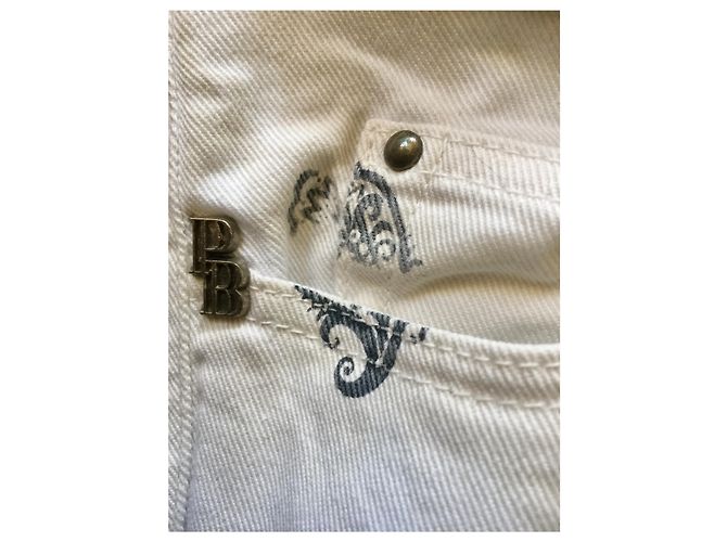 Pierre Balmain Vaqueros cortos con estampado de bandana de Pierre Cardin Blanco Gris antracita - vista 6