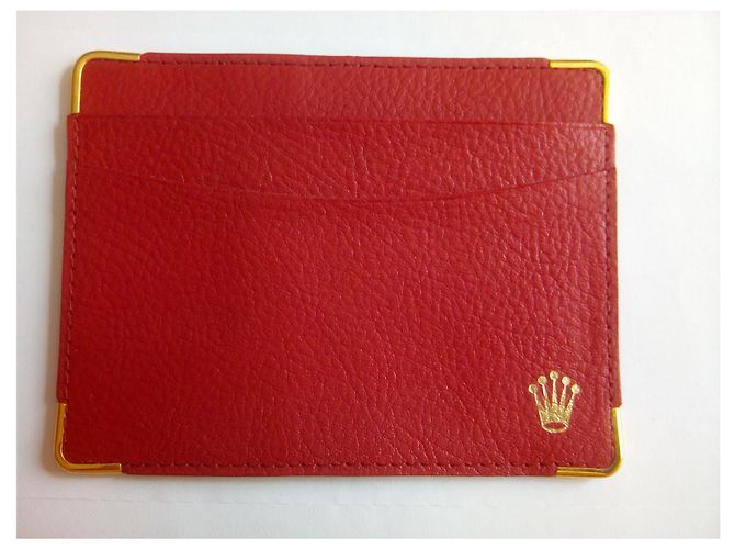 ROLEX ORIGINAL RED LEATHER CARD HOLDER . Code: 101.60.55 - view 2