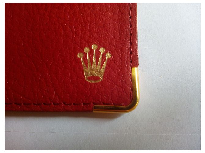 ROLEX ORIGINAL RED LEATHER CARD HOLDER . Code: 101.60.55 - view 5