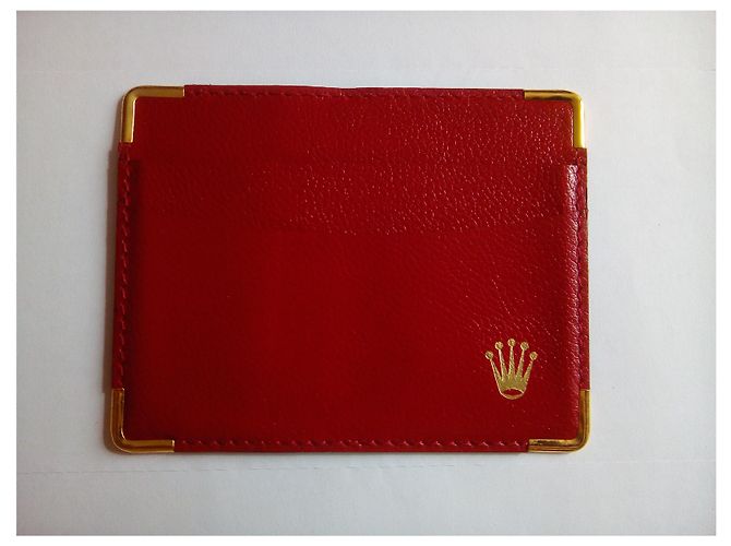 ROLEX ORIGINAL RED LEDER KARTENHALTER . Code: 101.60.05 - Ansicht 2
