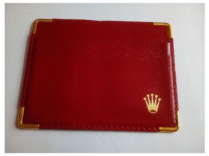 ROLEX ORIGINAL RED LEDER KARTENHALTER . Code: 101.60.05 - Ansicht 3