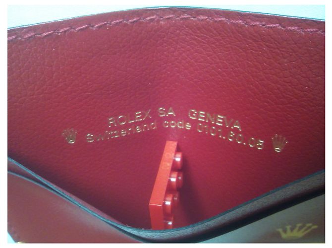 ROLEX ORIGINAL RED LEDER KARTENHALTER . Code: 101.60.05 - Ansicht 8