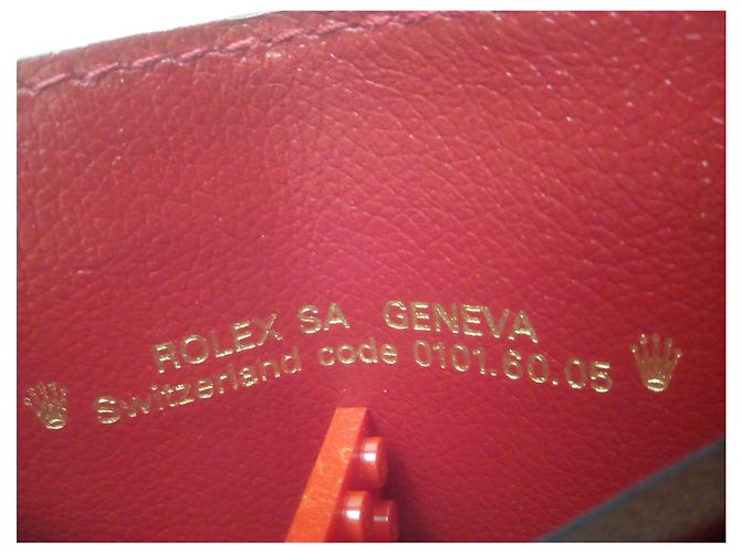 ROLEX ORIGINAL RED LEDER KARTENHALTER . Code: 101.60.05 - Ansicht 9