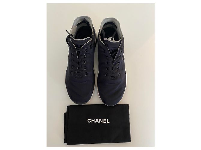Sneakers Chanel Nero Bianco - vista 4