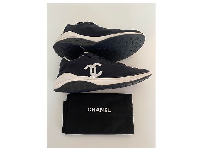 Sneakers Chanel Nero Bianco - vista 7