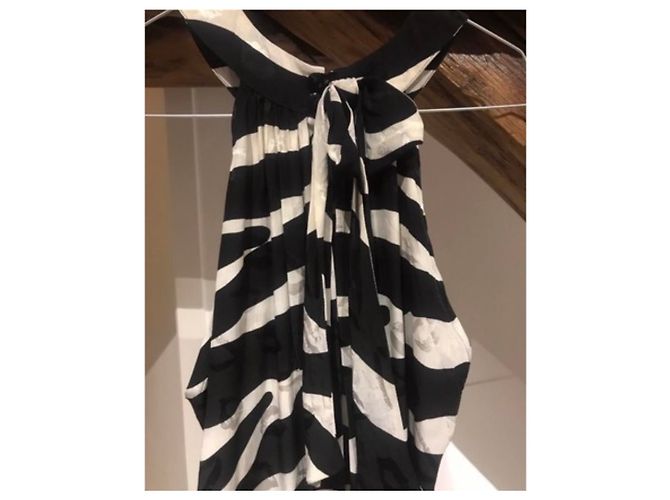 Saint Laurent Seidenkleid Schwarz - Ansicht 6