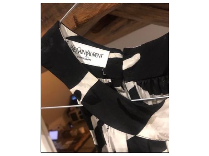 Saint Laurent Seidenkleid Schwarz - Ansicht 7