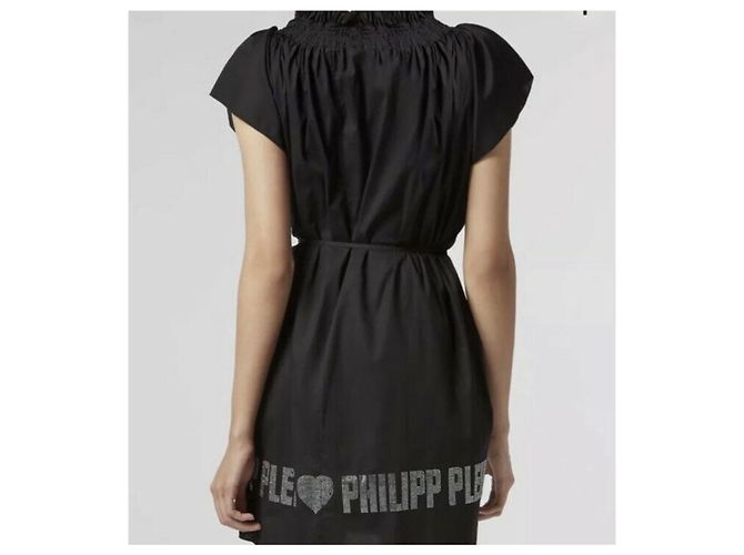 Philipp Plein Kleid aus schwarzer Seide - Ansicht 4