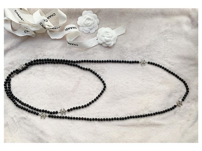 Chanel Iconica collana lunga CC Le 5 Nero - vista 5