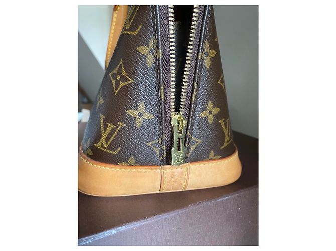 Borsa Louis Vuitton Alma MM Monogram Canvas Marrone - vista 5