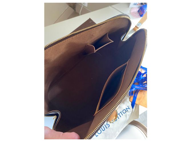 Borsa Louis Vuitton Alma MM Monogram Canvas Marrone - vista 7