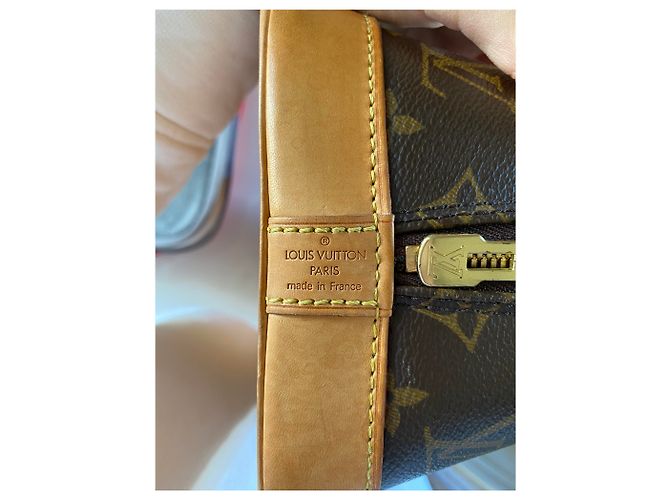 Borsa Louis Vuitton Alma MM Monogram Canvas Marrone - vista 8
