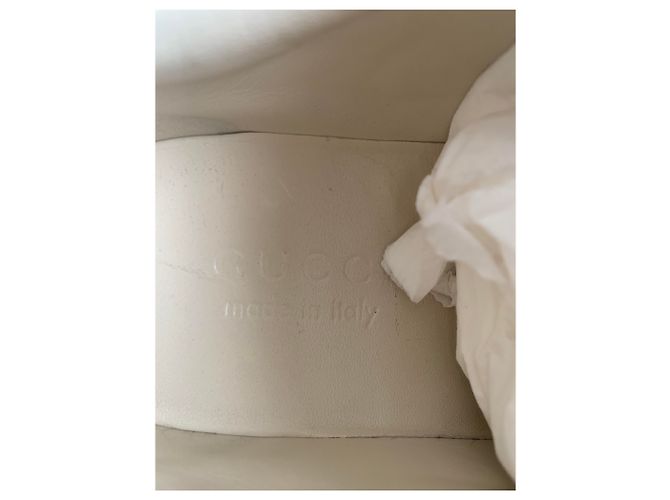 Gucci Sneaker aus Leder Creme 39 - Ansicht 4