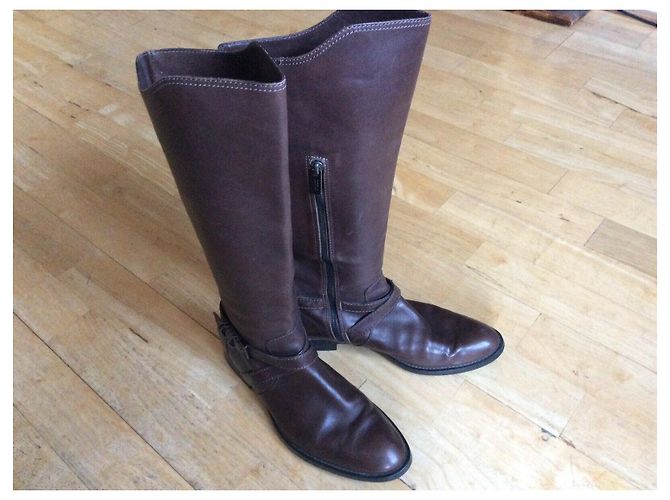 Botas de montar Tod's de piel marrón Castaño - vista 5