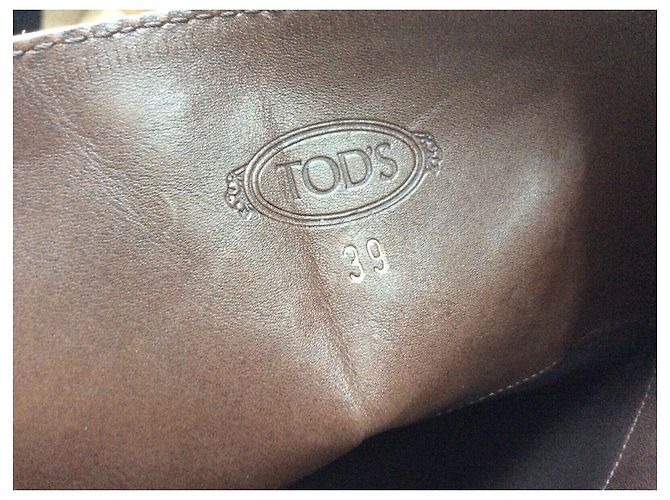 Botas de montar Tod's de piel marrón Castaño - vista 7