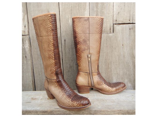 Prada python para boots p 38 Bege - vista 2