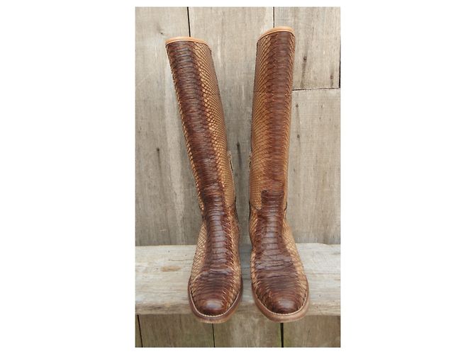 Prada python para boots p 38 Bege - vista 3