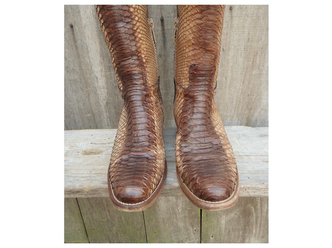 Prada python para boots p 38 Bege - vista 4