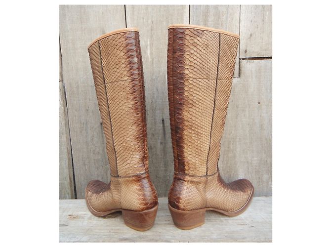 Prada python para boots p 38 Bege - vista 5