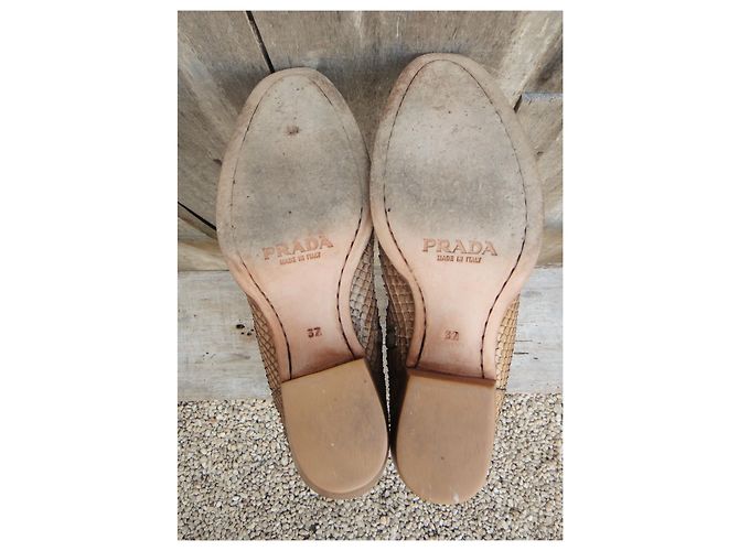 Prada python para boots p 38 Bege - vista 6