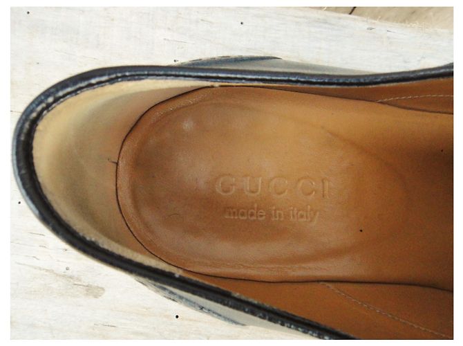 Gucci Richelieu brogue in pelle tricolore 42.5 Multicolore - vista 7