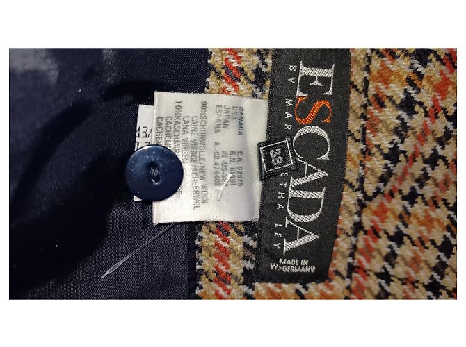 Falda Escada de cachemir con estampado pata de gallo Multicolor - vista 7