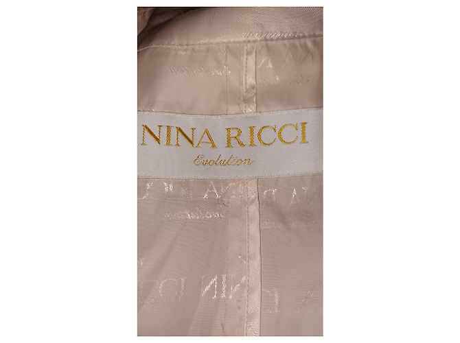 Gabardina Nina Ricci Rosa Blanco - vista 4