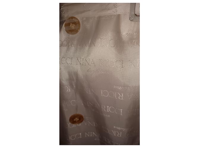Gabardina Nina Ricci Rosa Blanco - vista 6