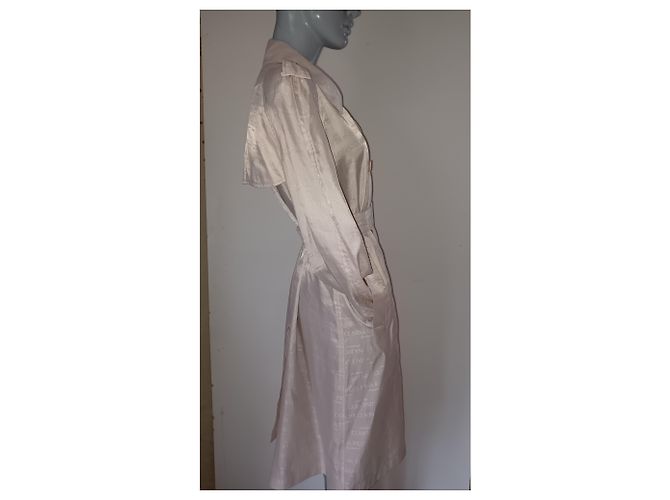Gabardina Nina Ricci Rosa Blanco - vista 7
