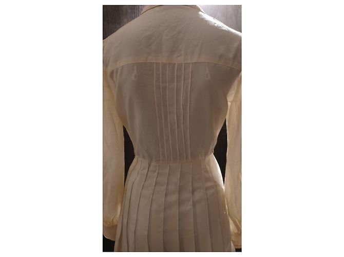 Autre Marque Nina Ricci Kleid Rosa Aus weiß - Ansicht 2
