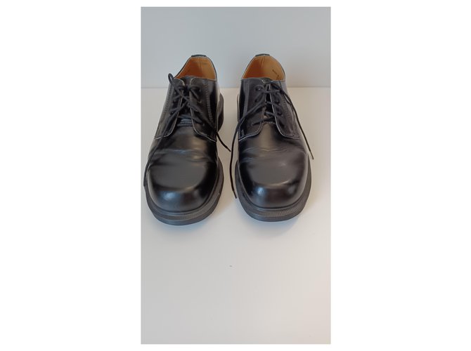 Dr. Martens Derby in pelle nera con lacci Nero - vista 3