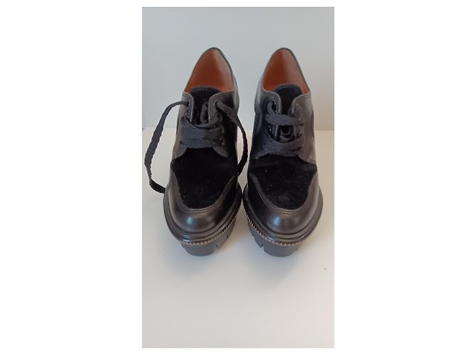 Stivaletti Marc Jacobs in pelle nera con lacci Nero - vista 2