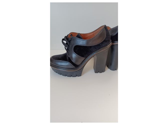Stivaletti Marc Jacobs in pelle nera con lacci Nero - vista 7