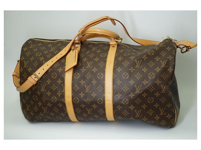 Louis Vuitton Keepall 55 Monogram Canvas Reisetasche 2002 Braun - Ansicht 2