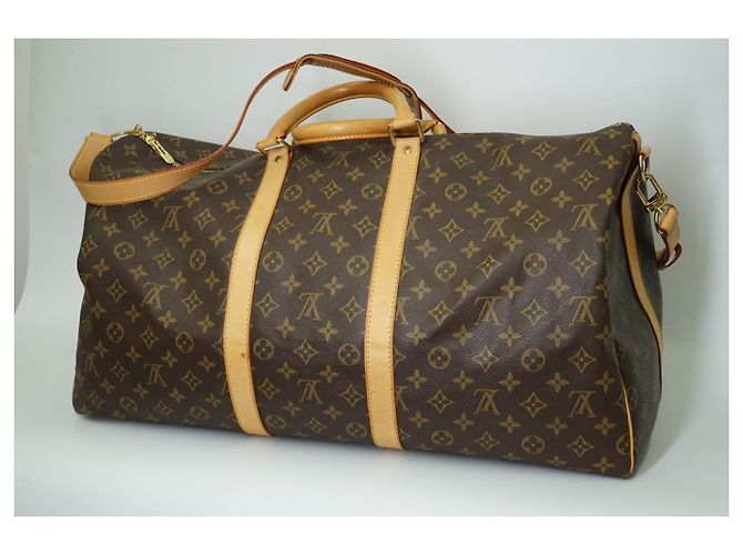 Louis Vuitton Keepall 55 Monogram Canvas Reisetasche 2002 Braun - Ansicht 3