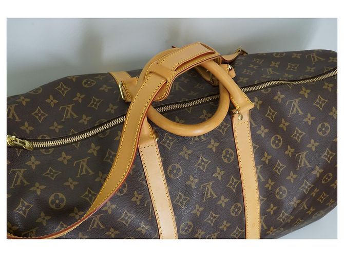 Louis Vuitton Keepall 55 Monogram Canvas Reisetasche 2002 Braun - Ansicht 8