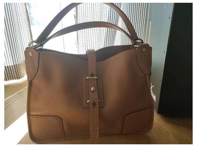 Borsa a mano Belstaff Nottingham in pelle kaki Cachi - vista 3
