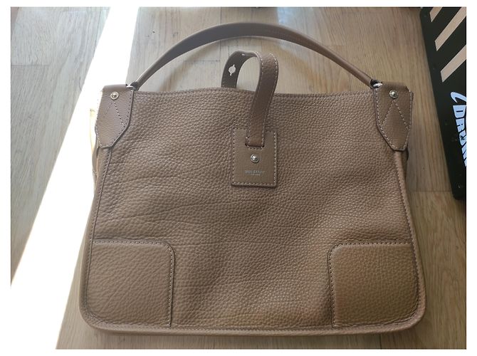 Borsa a mano Belstaff Nottingham in pelle kaki Cachi - vista 5
